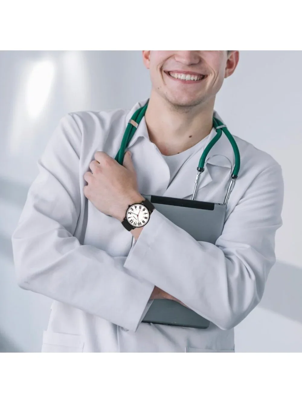 Luminous Nurse Watch for Women, Waterproof Japanese Quartz, Stylish Healthcare